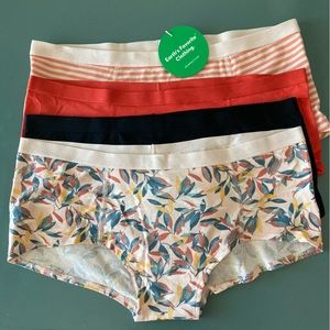 NWT - Pact Everyday Boy Short 4-pack - Organic Cotton Medium